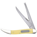 Case Cutlery Knife, Yellow Synthetic Smooth Fishing Knife 00120